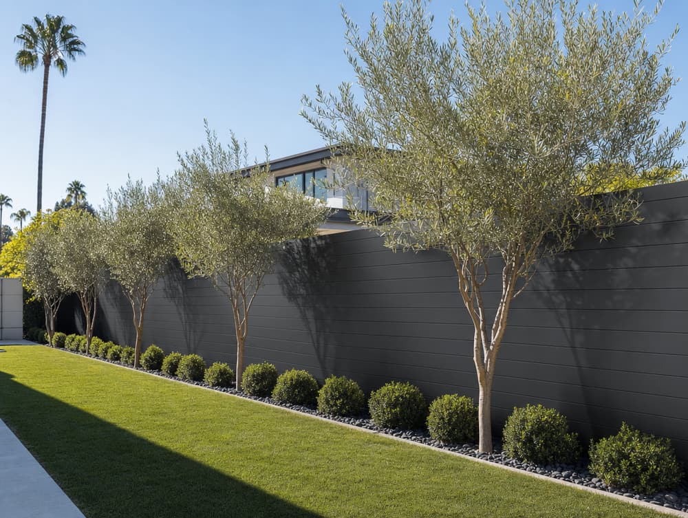 Tongue-and-groove full privacy — aluminum fencing project in Southern California