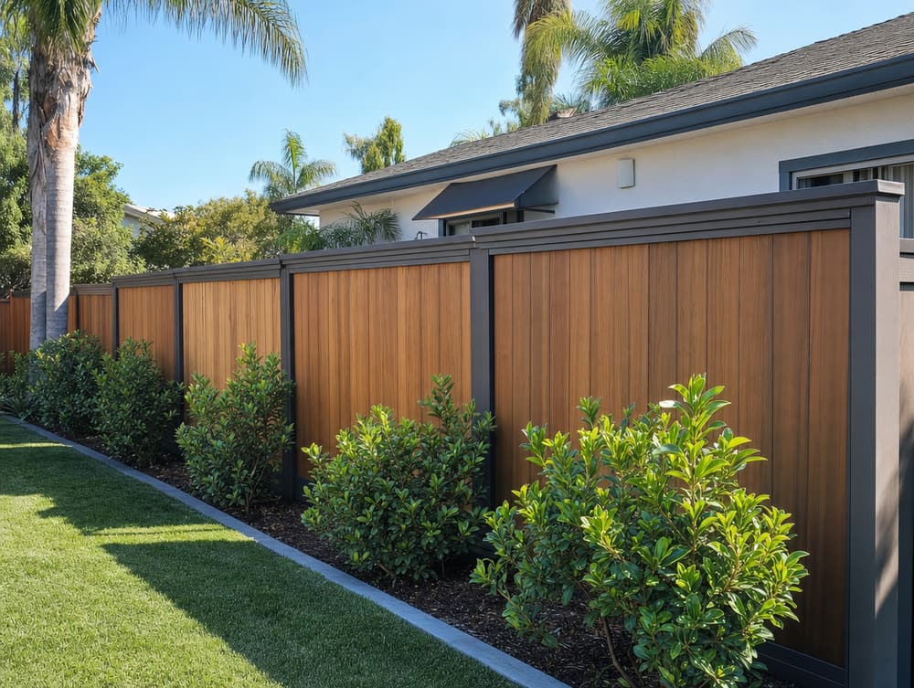 Good-neighbor style — wood fencing project in Southern California